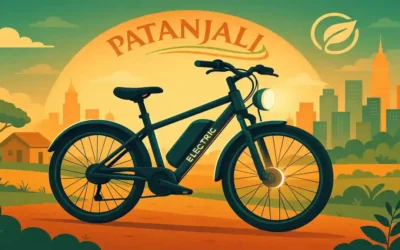 Patanjali Baba Ramdev launching new affordable e-bicycle priced at ₹4,999 with 80 km range and eco-friendly design in India