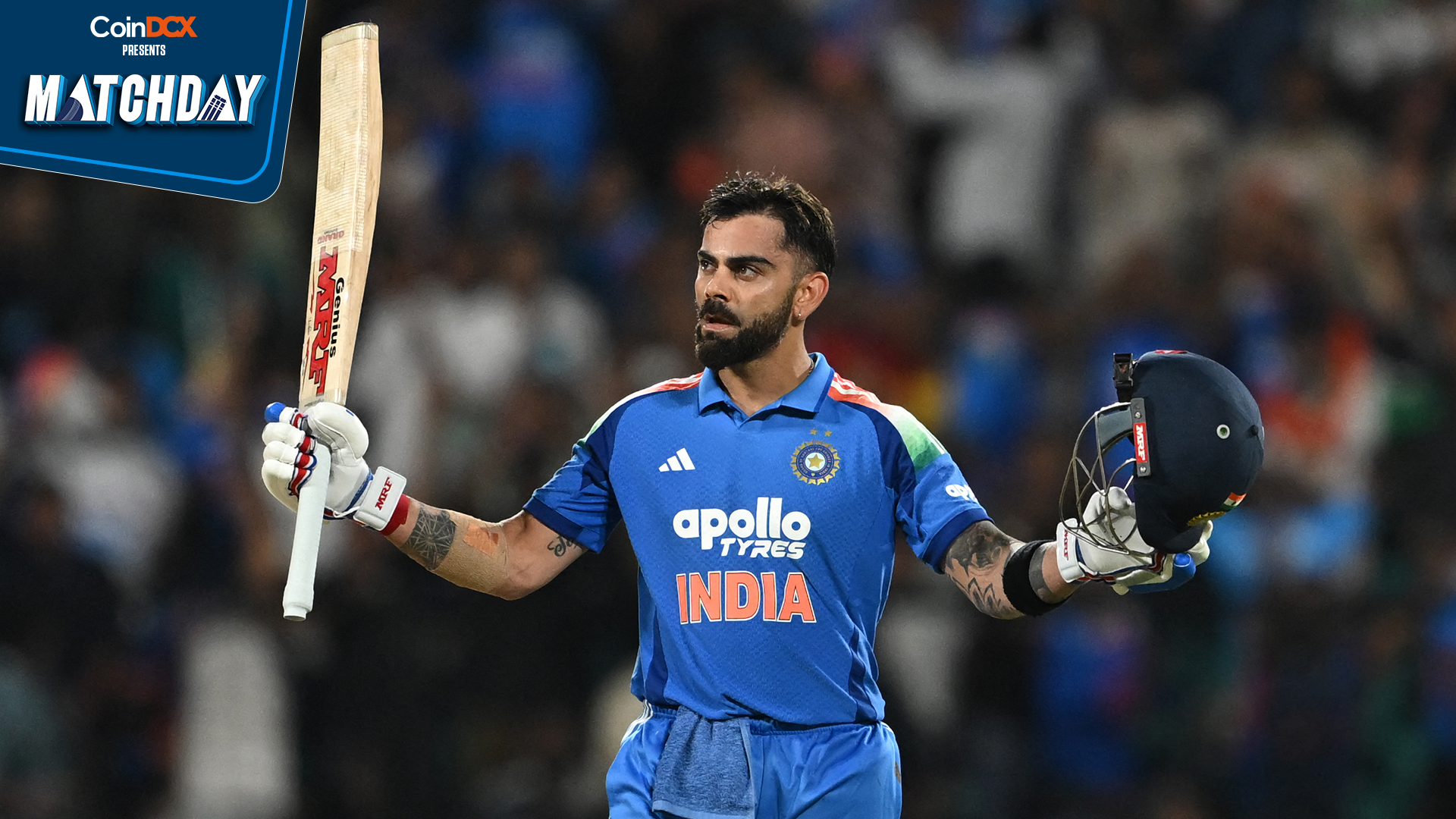 Watch: Thunderous chants erupt as Virat Kohli comes out to chase