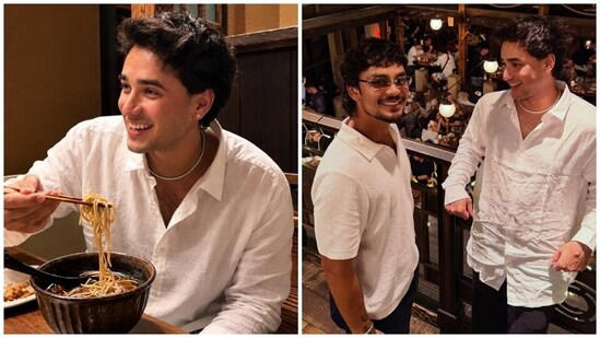 Inside cricketer Abhishek Sharma's Japan trip with Ishan Kishan featuring ramen, rainy Tokyo nights. See pics