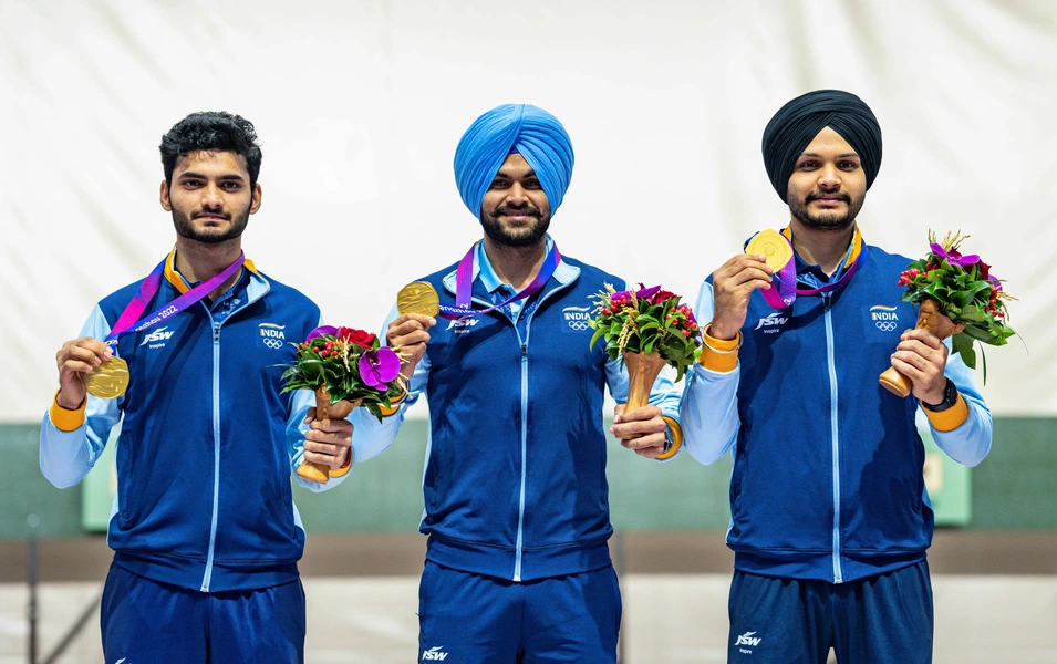 Kamaljeet and Suruchi win Asian Games gold with record score