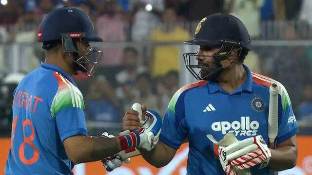 Rohit Sharma and Virat Kohli's heartwarming moment during historic ODI victory